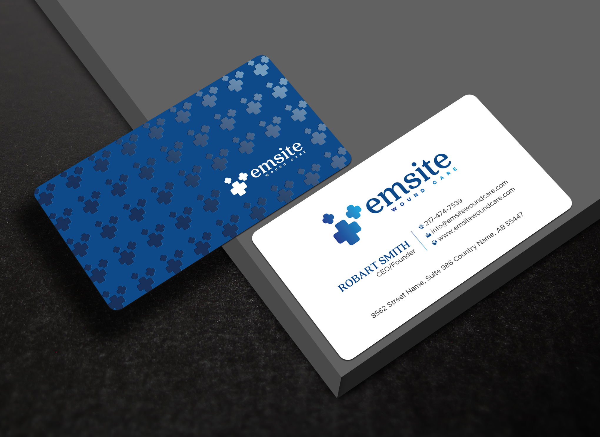 Business Card Design by Uttom 2 for Emsite Health | Design #37333292