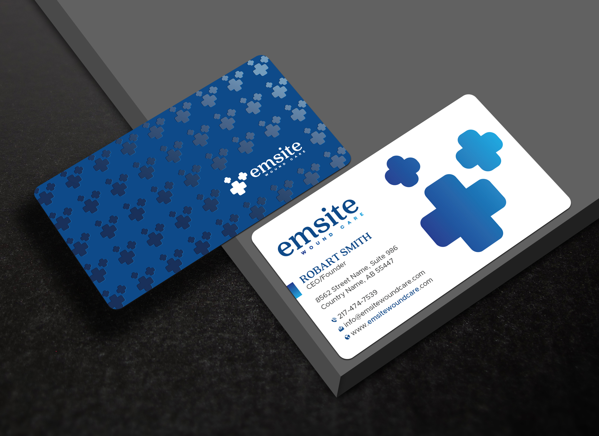 Business Card Design by Uttom 2 for Emsite Health | Design #37333296