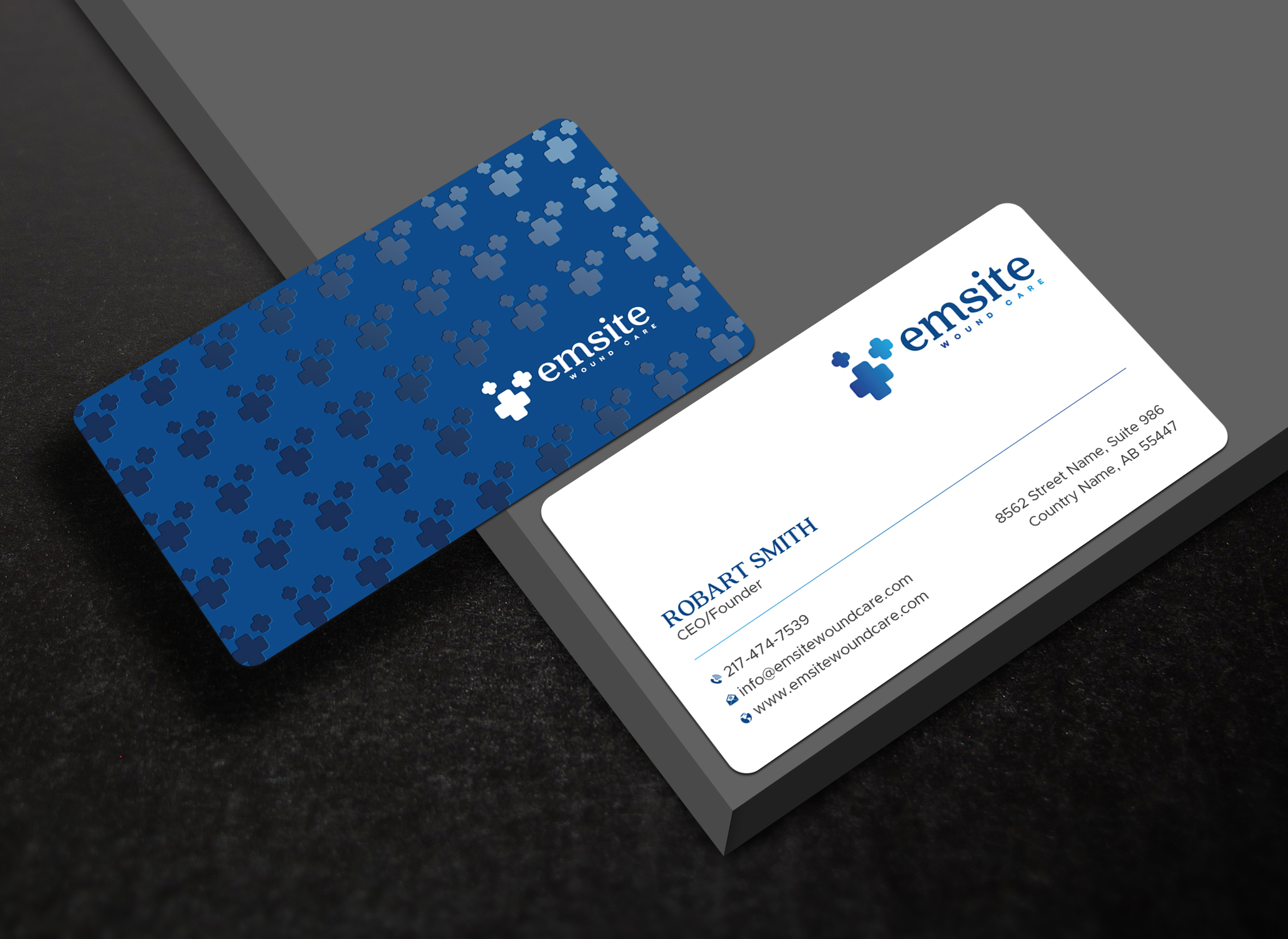 Business Card Design by Uttom 2 for Emsite Health | Design #37333303
