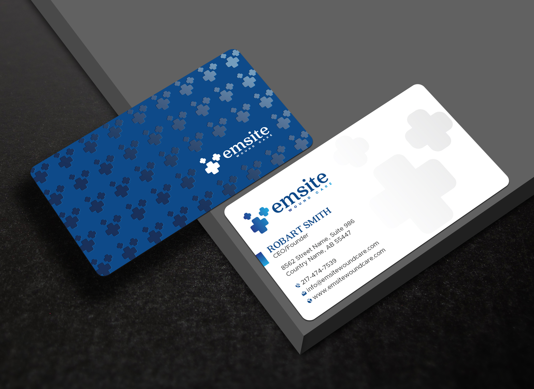 Business Card Design by Uttom 2 for Emsite Health | Design #37333305