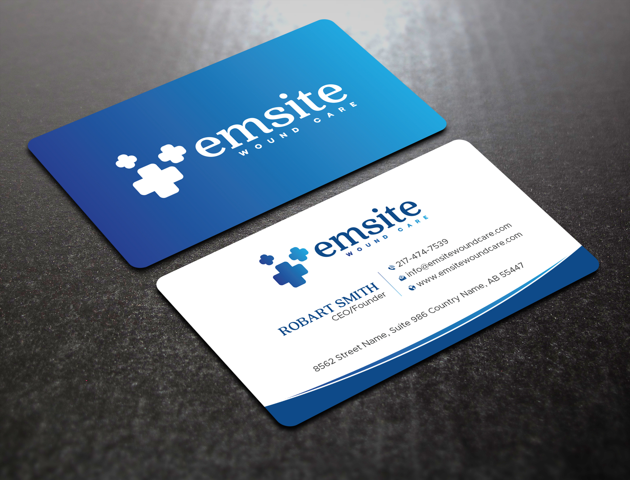 Business Card Design by Uttom 2 for Emsite Health | Design #37333506