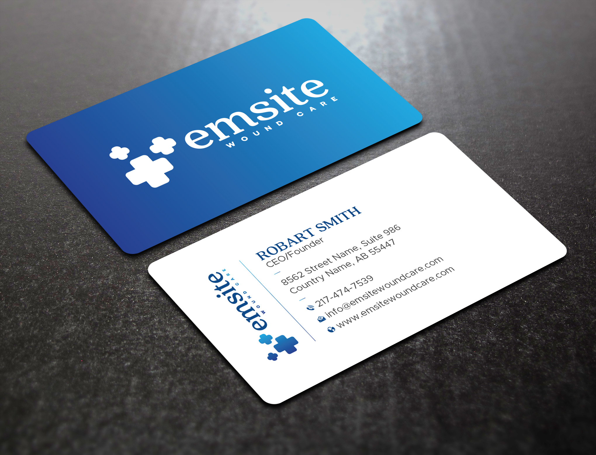 Business Card Design by Uttom 2 for Emsite Health | Design #37333511
