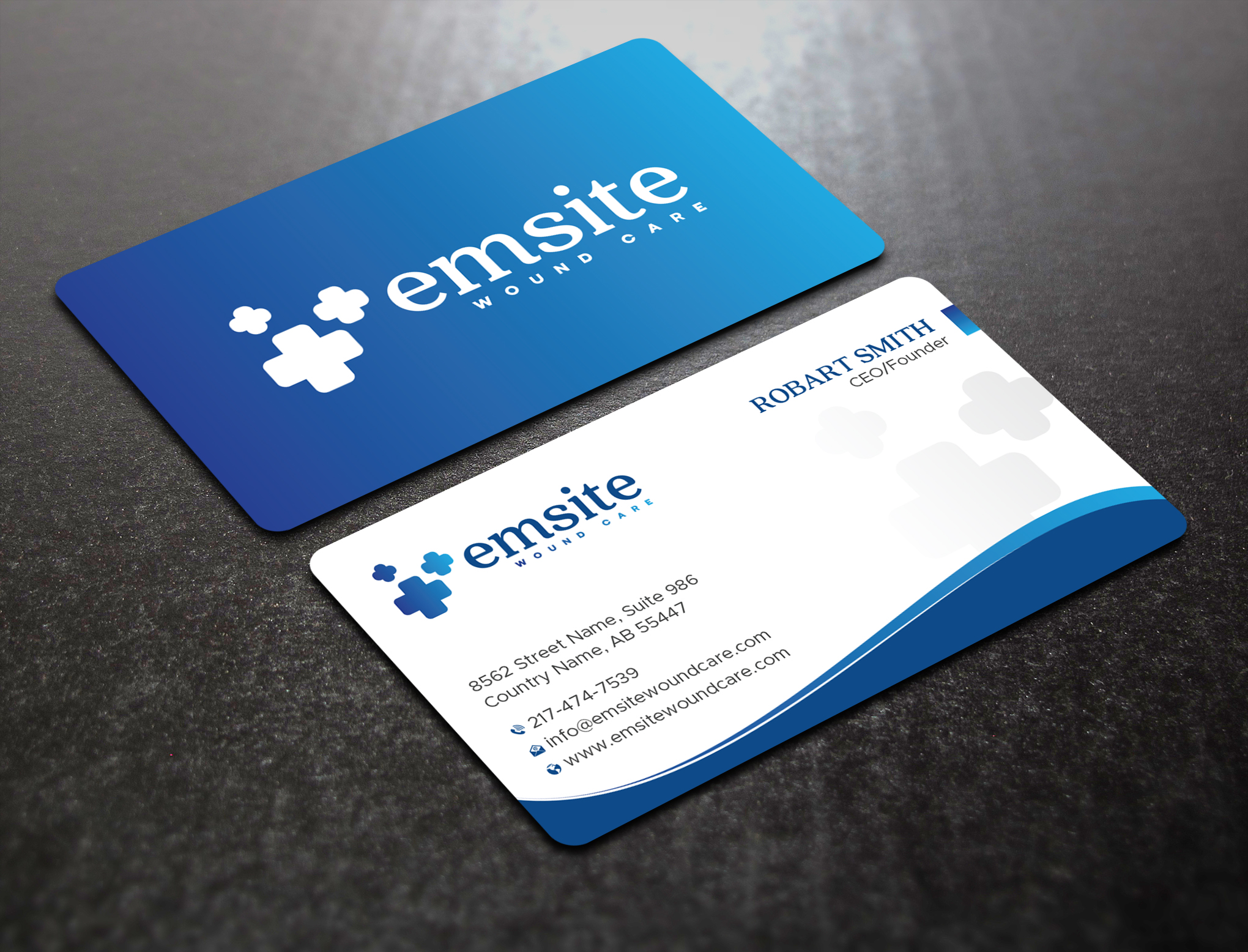 Business Card Design by Uttom 2 for Emsite Health | Design #37333513