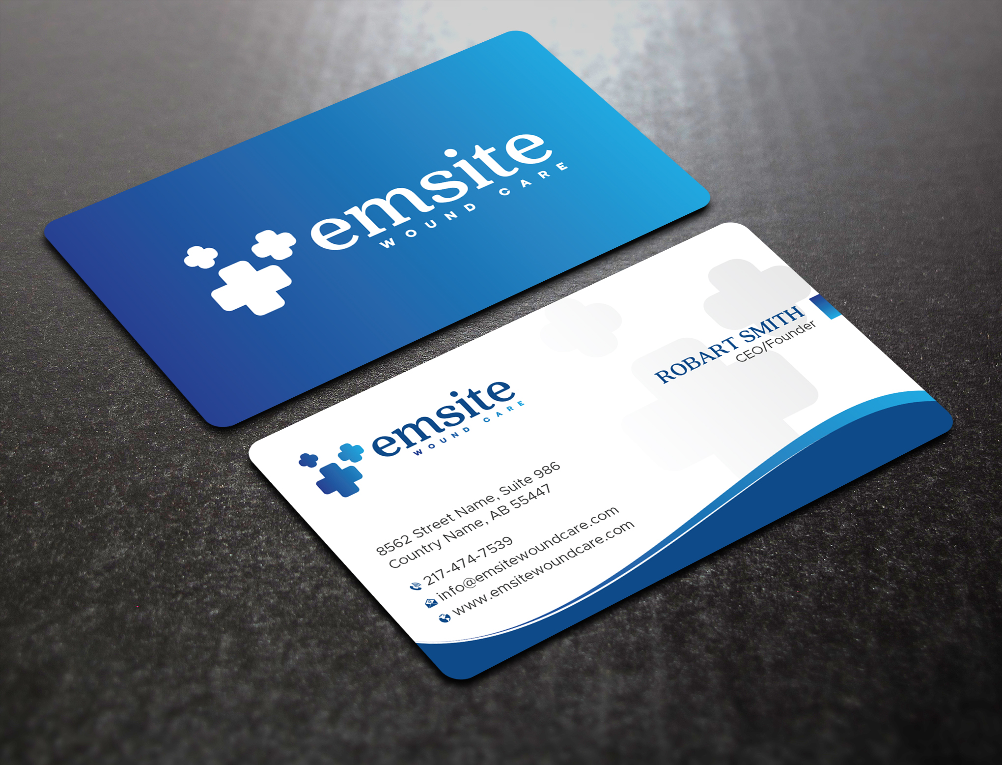 Business Card Design by Uttom 2 for Emsite Health | Design #37333514