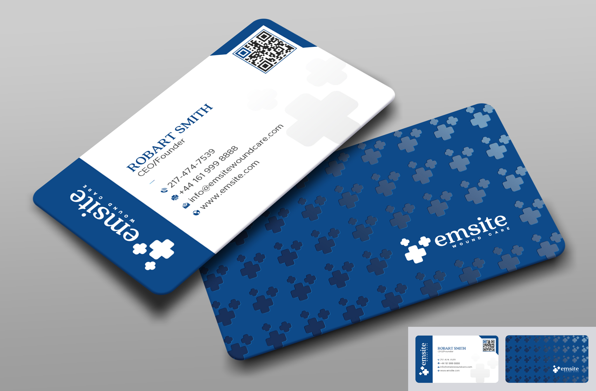 Business Card Design by Uttom 2 for Emsite Health | Design #37336825