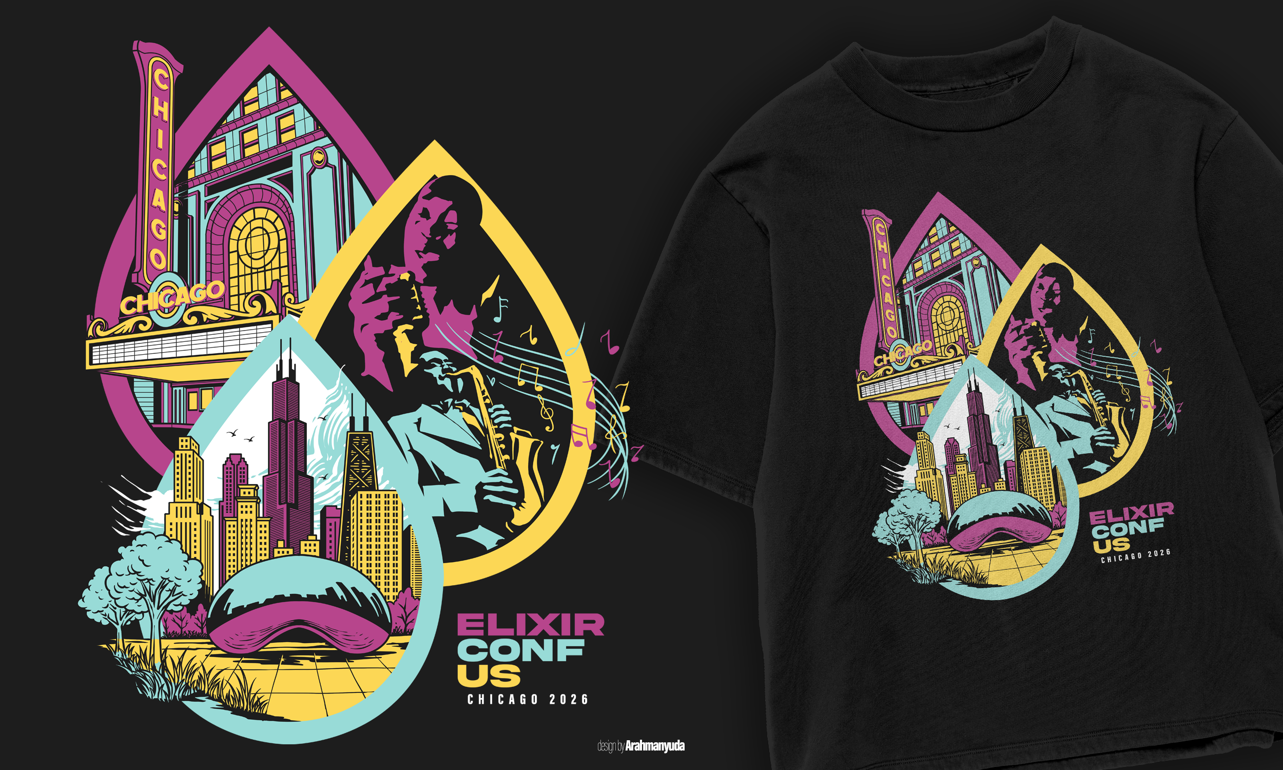 Diseño de Camiseta por RiseHigher para Erlang Solutions Ltd.  | Diseño #37356022