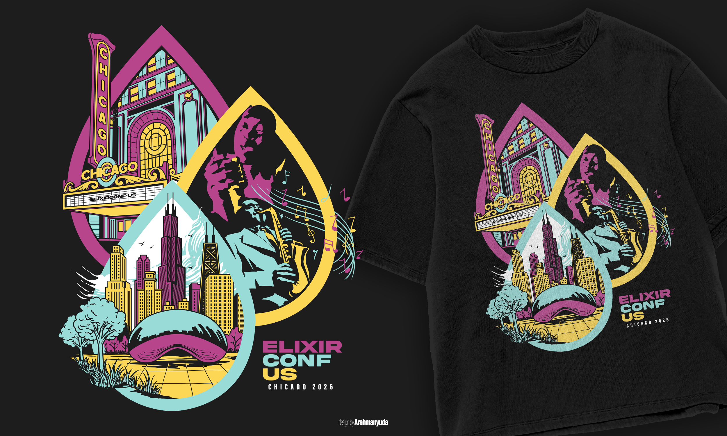 Diseño de Camiseta por RiseHigher para Erlang Solutions Ltd.  | Diseño #37357660