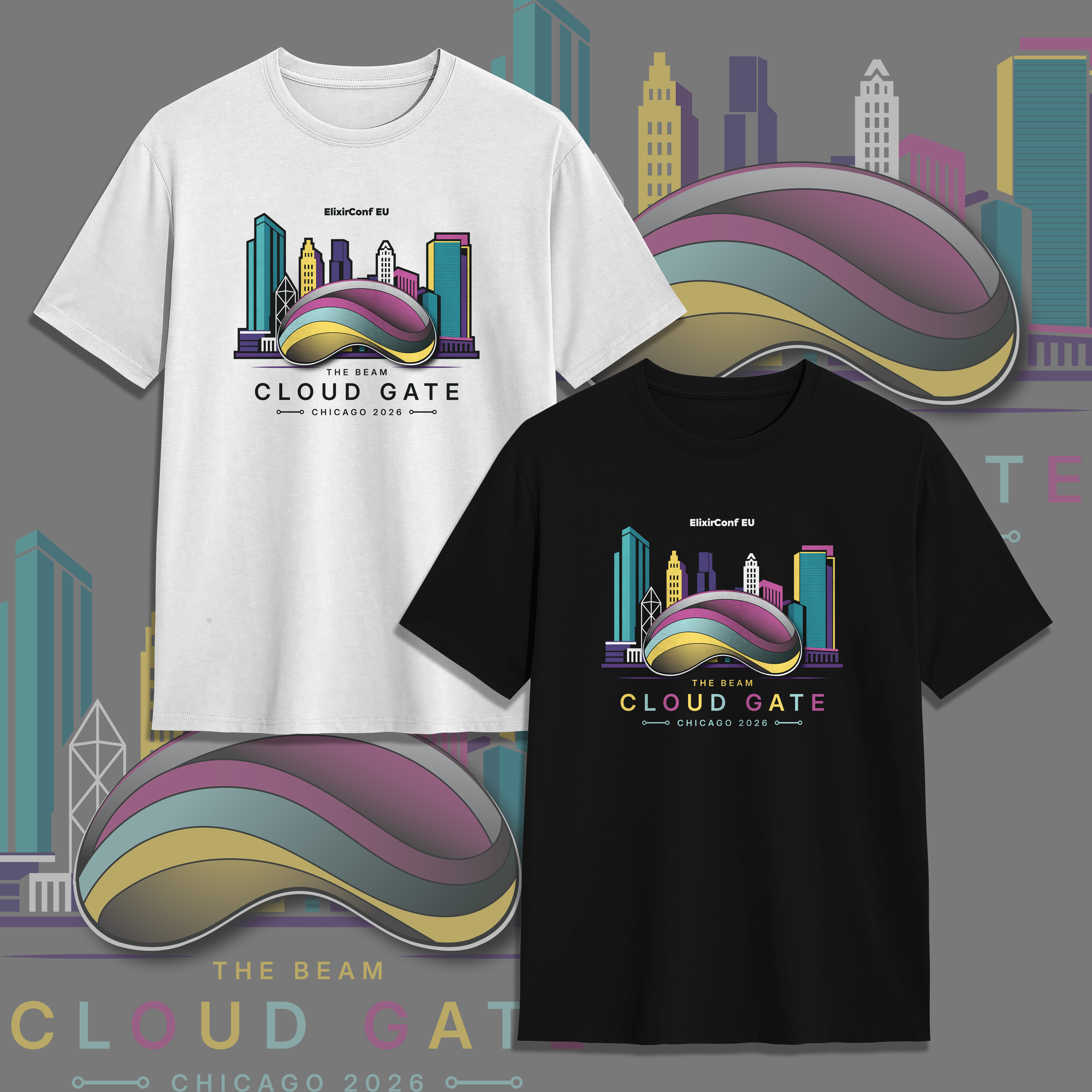 T-shirt Design by V FOUR DESIGN for Erlang Solutions Ltd.  | Design #37341535