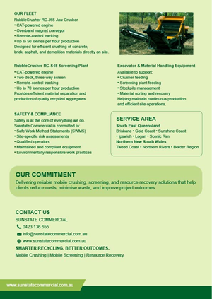 Flyer Design by aibbey christine artworks for Sunstate Commercial | Design: #37344090