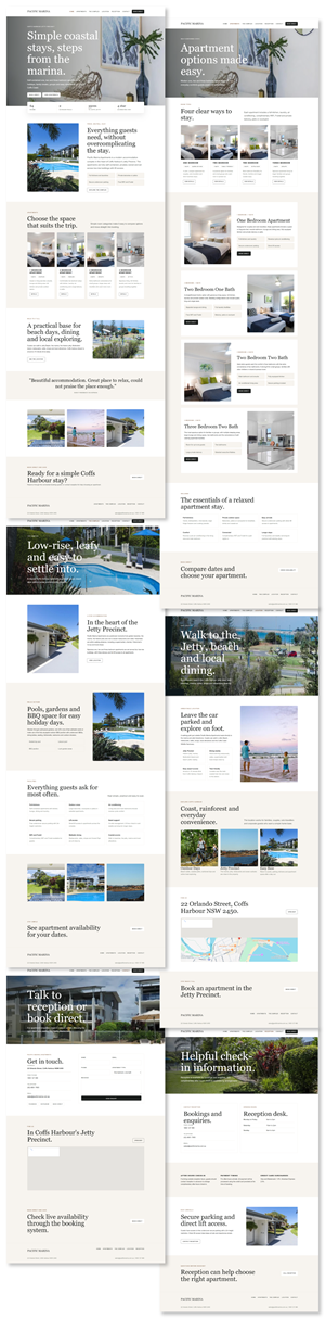 Web-Design von CaptainZZ für Pacific Marina Apartments | Design: #37362324