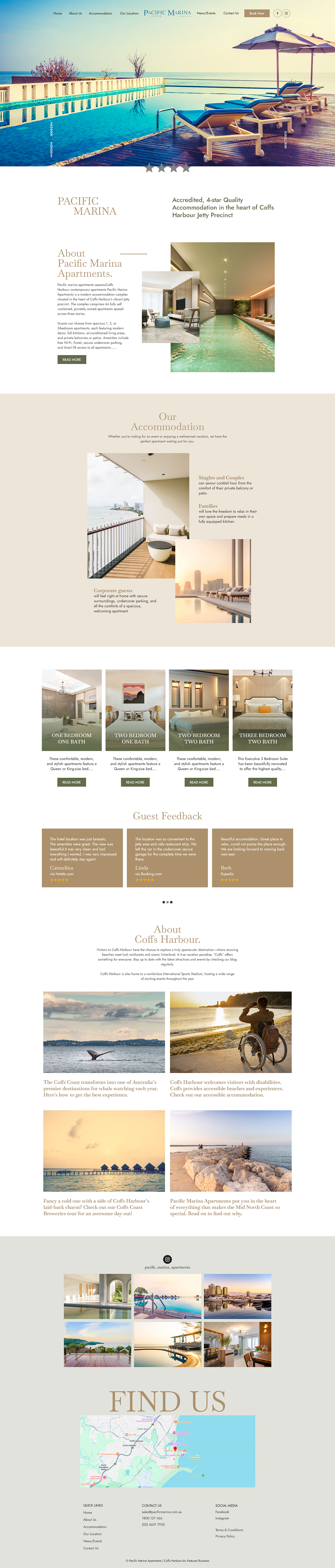 Web-Design von Revolt Team für Pacific Marina Apartments | Design #37350937
