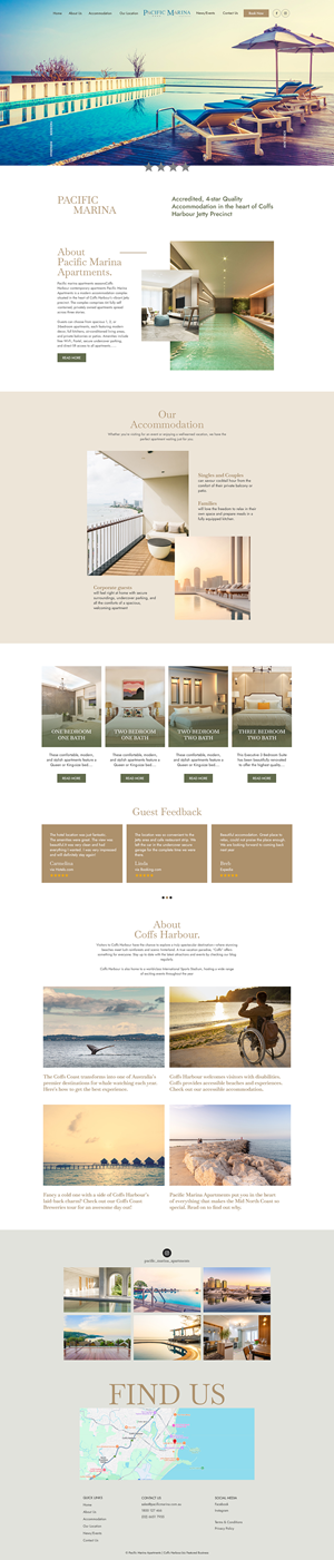 Web-Design von Revolt Team für Pacific Marina Apartments | Design: #37350937