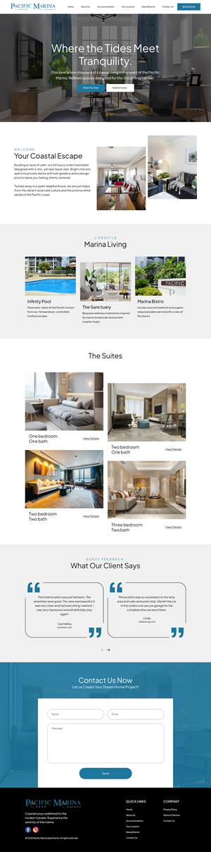 Web-Design von Talha Ahmad für Pacific Marina Apartments | Design: #37348579