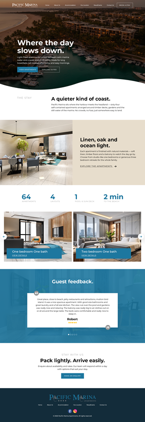 Web-Design von Talha Ahmad für Pacific Marina Apartments | Design: #37351509