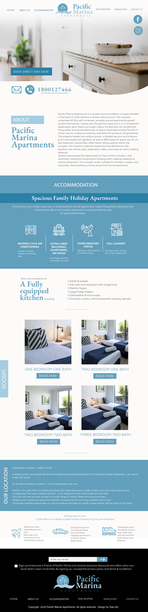 Web-Design von Topi ufo für Pacific Marina Apartments | Design: #37361564