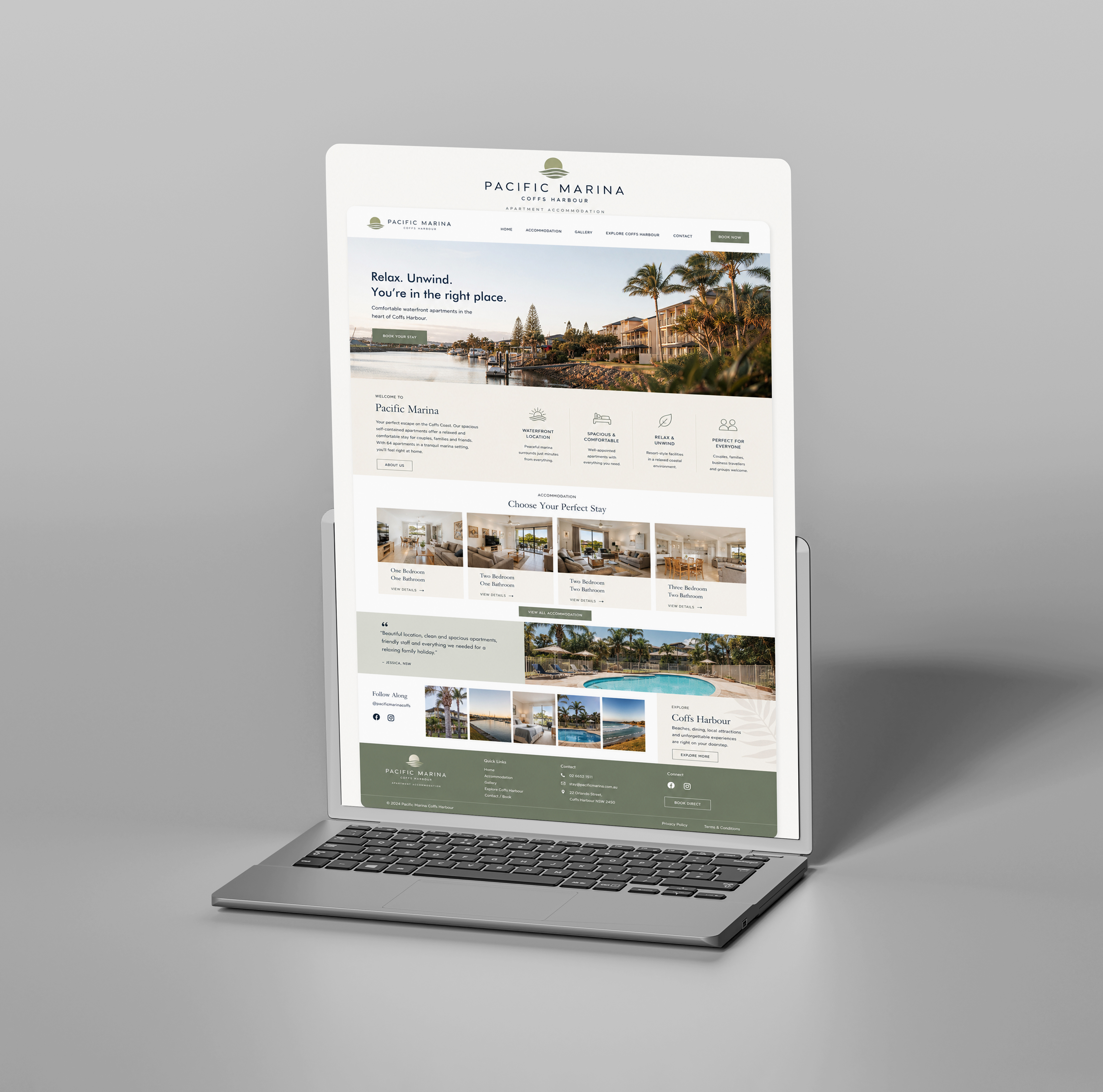 Web Design by Adi GFX for Pacific Marina Apartments | Design #37348163