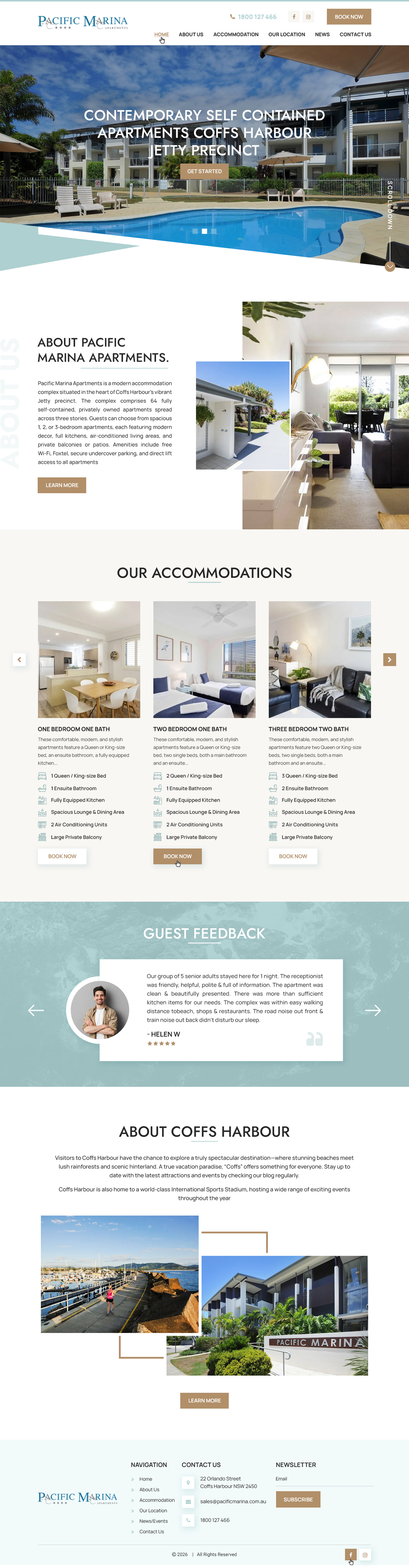 Web-Design von Dreams Designs für Pacific Marina Apartments | Design #37394966