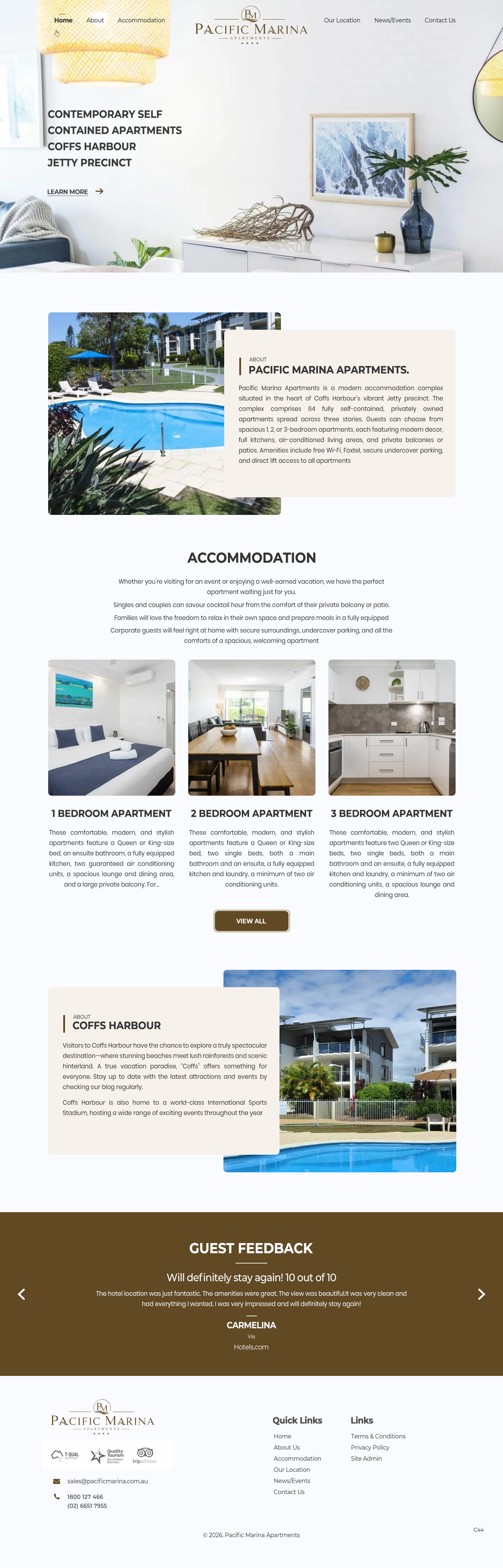 Web-Design von pb für Pacific Marina Apartments | Design #37348763