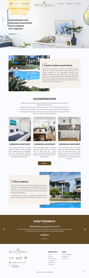 Web-Design von pb für Pacific Marina Apartments | Design: #37348763
