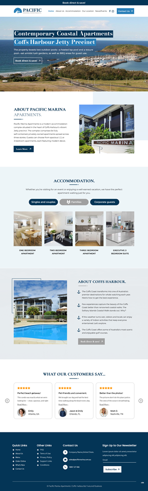 Web-Design von pb für Pacific Marina Apartments | Design: #37348764