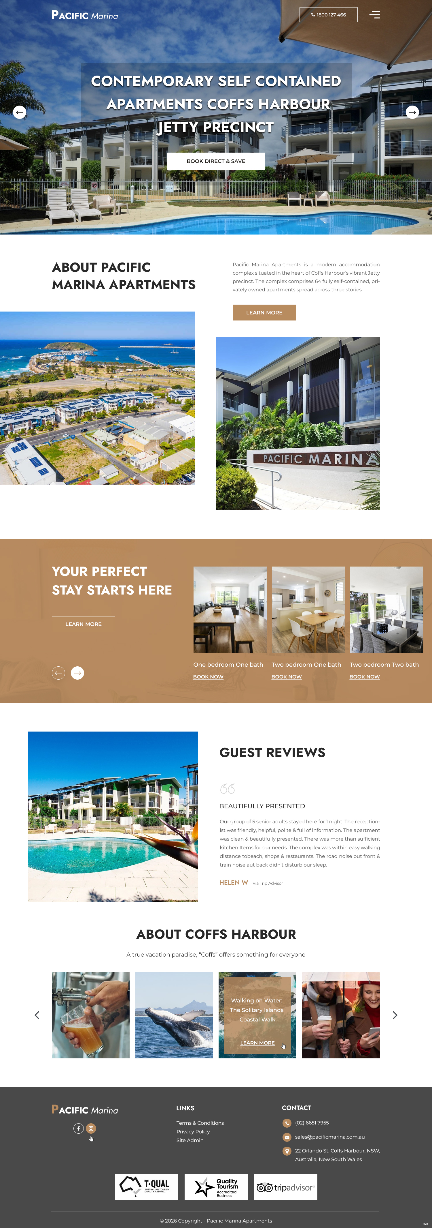 Web-Design von pb für Pacific Marina Apartments | Design #37348771