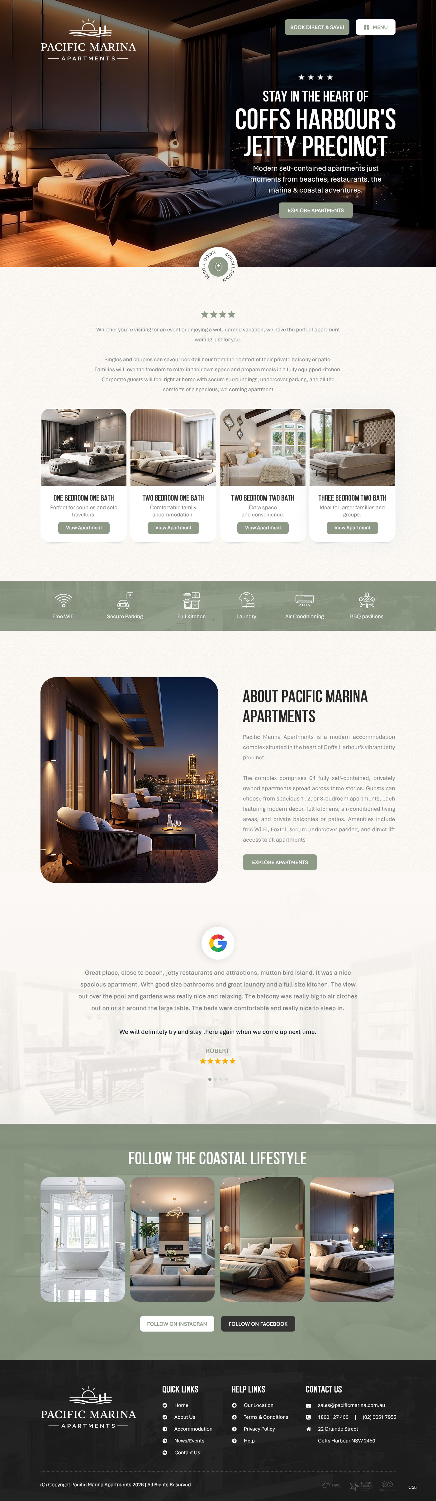 Web-Design von pb für Pacific Marina Apartments | Design #37348773