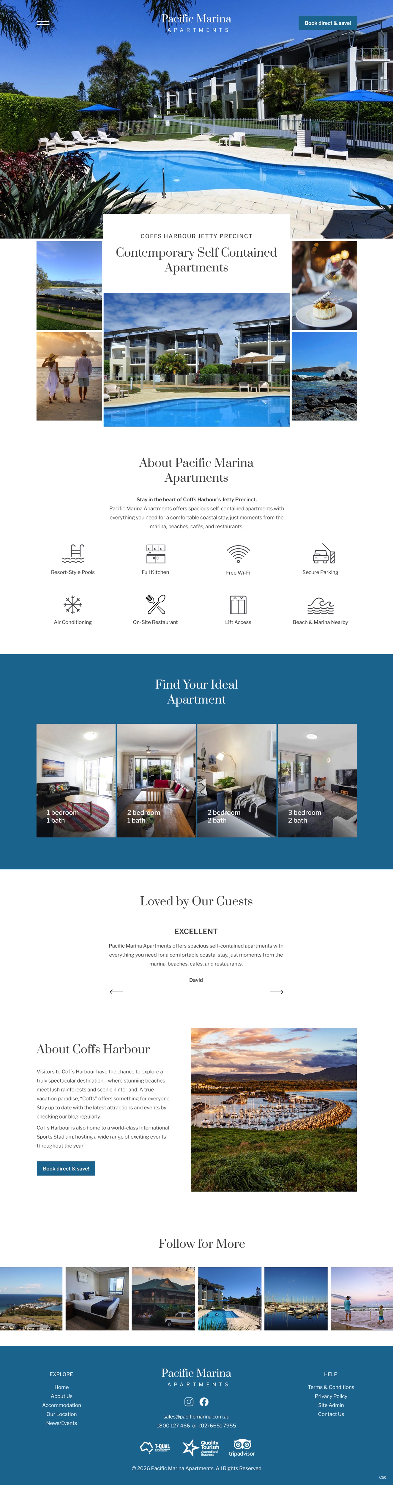 Web-Design von pb für Pacific Marina Apartments | Design #37348775