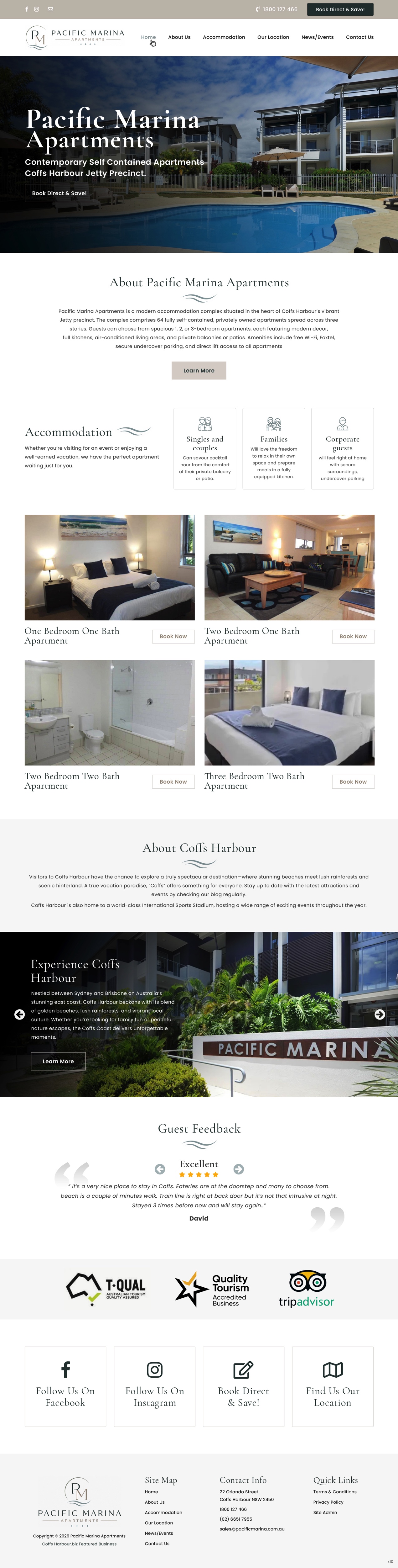 Web-Design von pb für Pacific Marina Apartments | Design #37348778