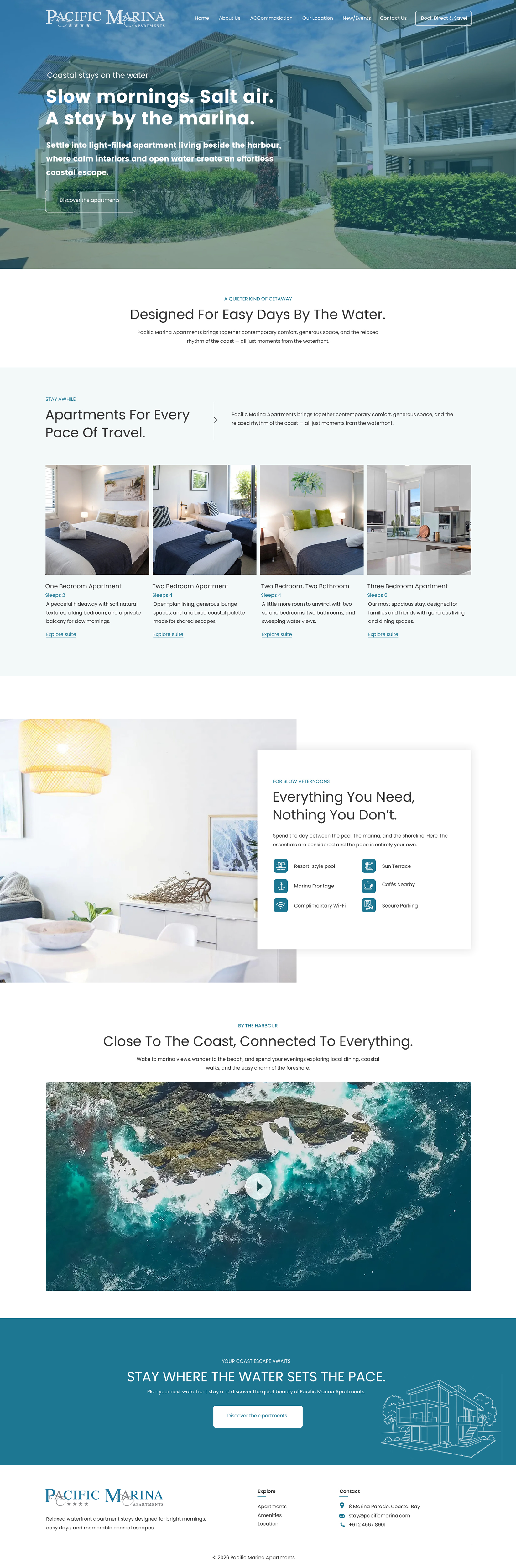Web-Design von Sbss für Pacific Marina Apartments | Design #37348115