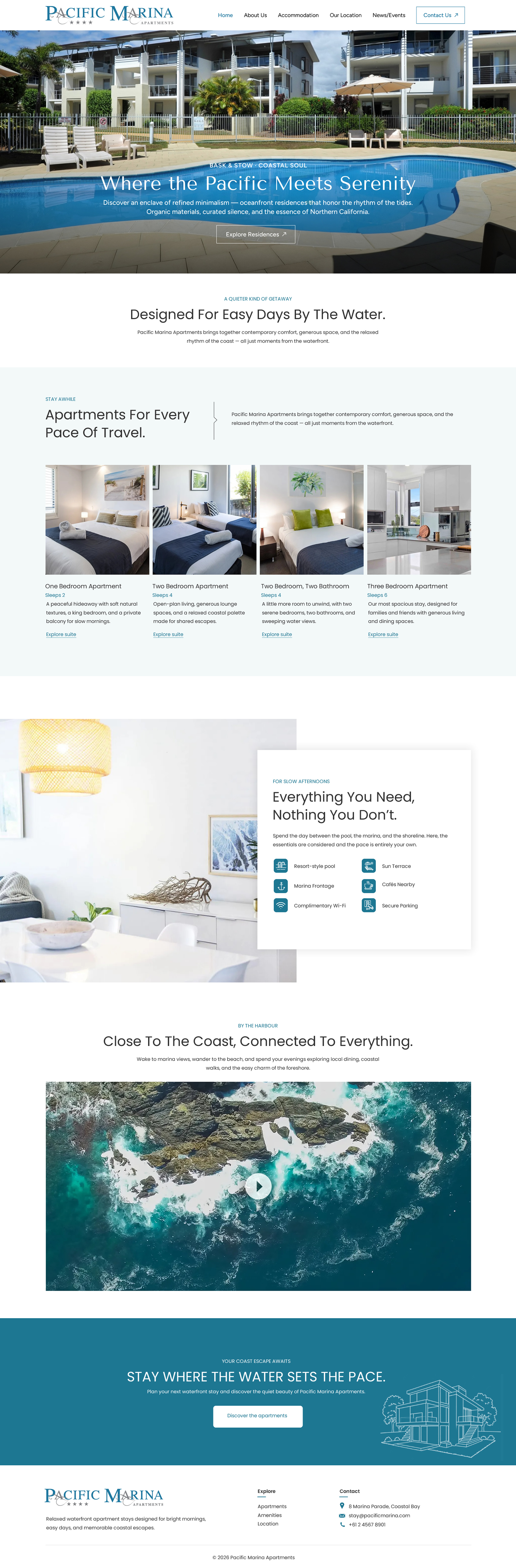 Web-Design von Sbss für Pacific Marina Apartments | Design #37348717