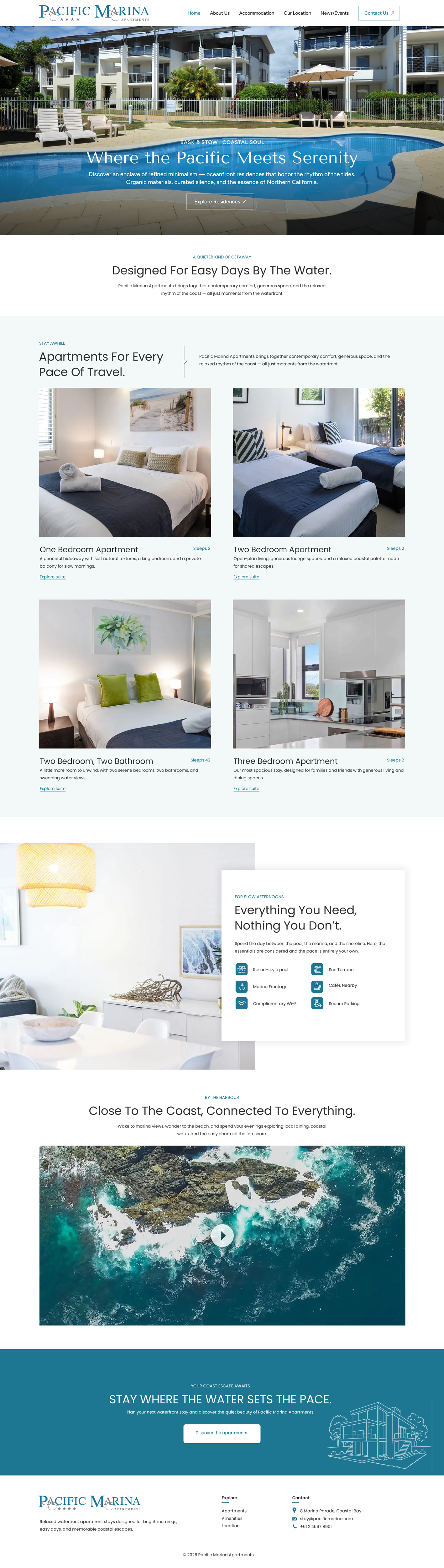 Web-Design von Sbss für Pacific Marina Apartments | Design #37348718