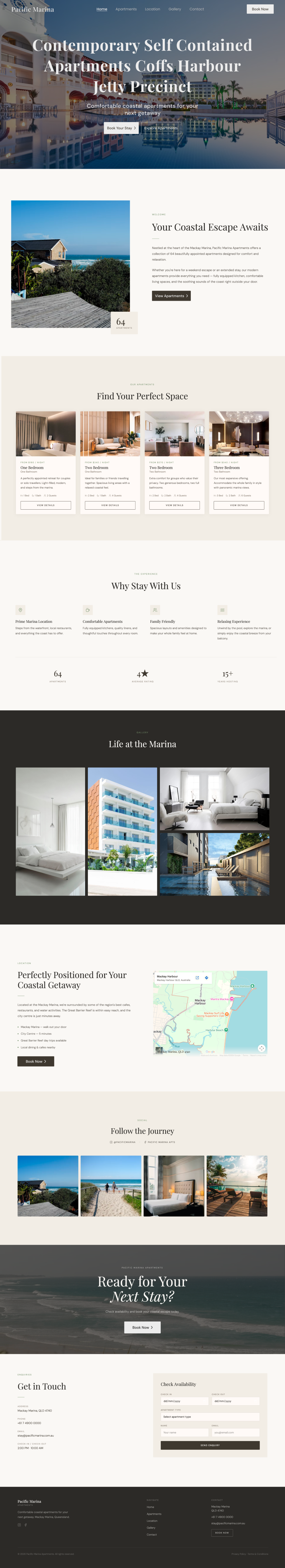 Web-Design von victipedia für Pacific Marina Apartments | Design #37350039