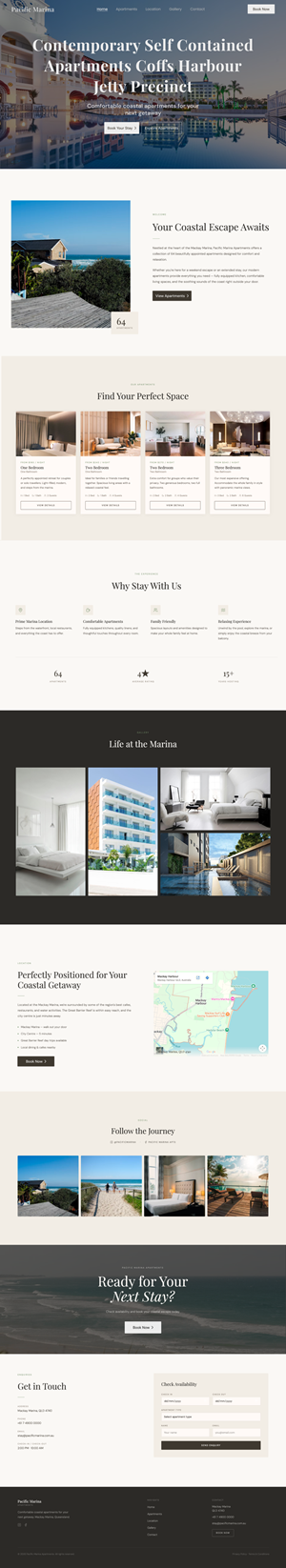 Web-Design von victipedia für Pacific Marina Apartments | Design #37350039