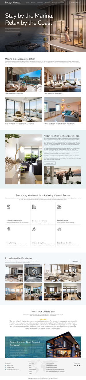 Web-Design von victipedia für Pacific Marina Apartments | Design: #37350040