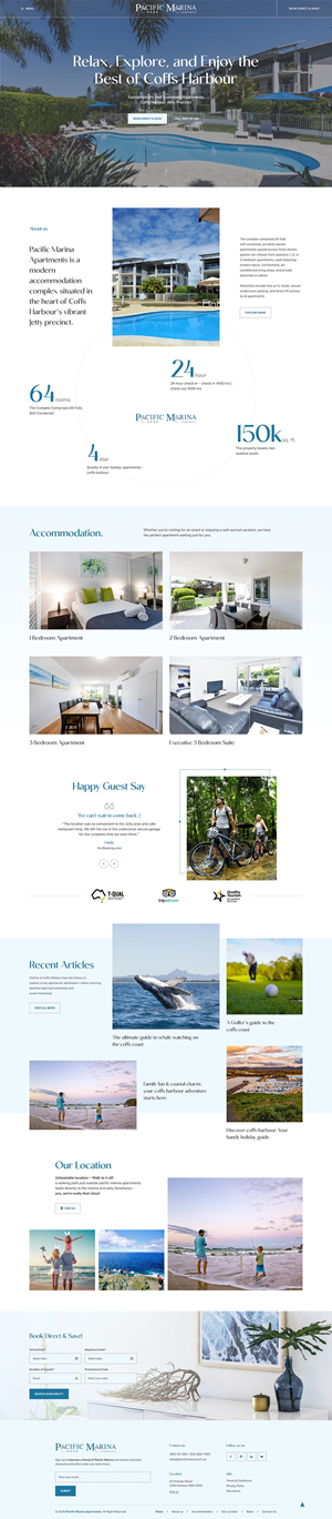 Web-Design von Ved Web Services für Pacific Marina Apartments | Design: #37348521