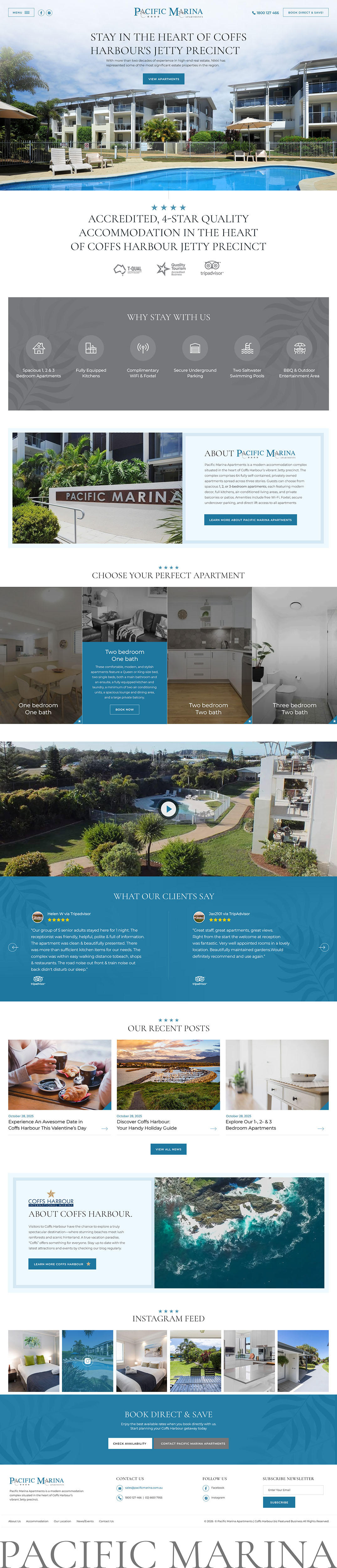 Web-Design von creative.bugs für Pacific Marina Apartments | Design #37357394