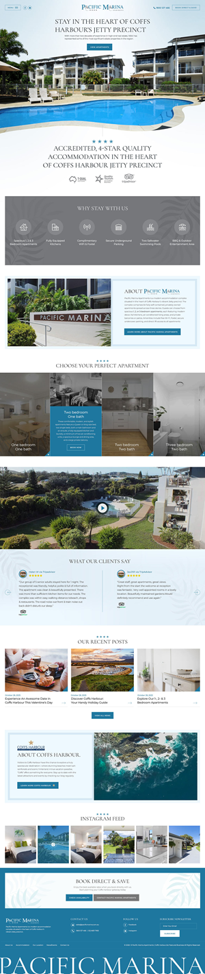 Web-Design von creative.bugs für Pacific Marina Apartments | Design: #37357395