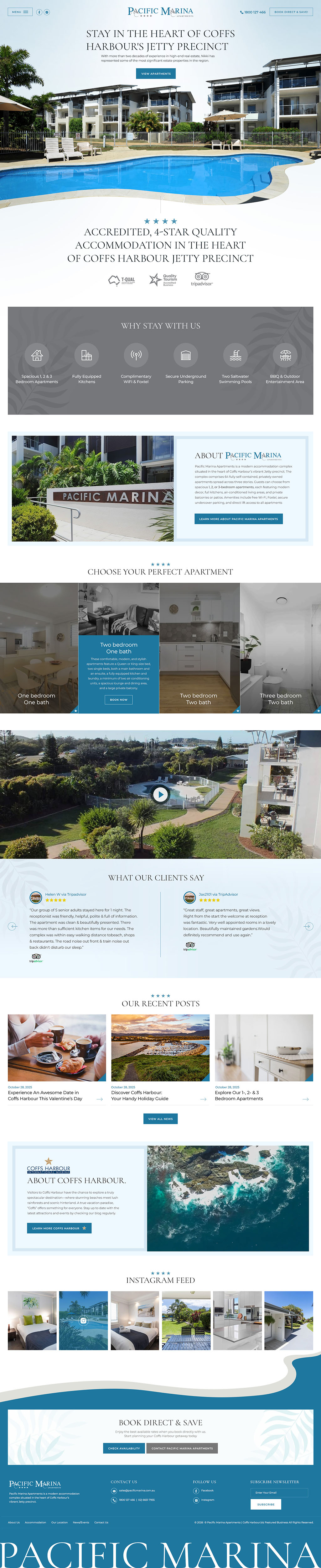 Web-Design von creative.bugs für Pacific Marina Apartments | Design #37360316