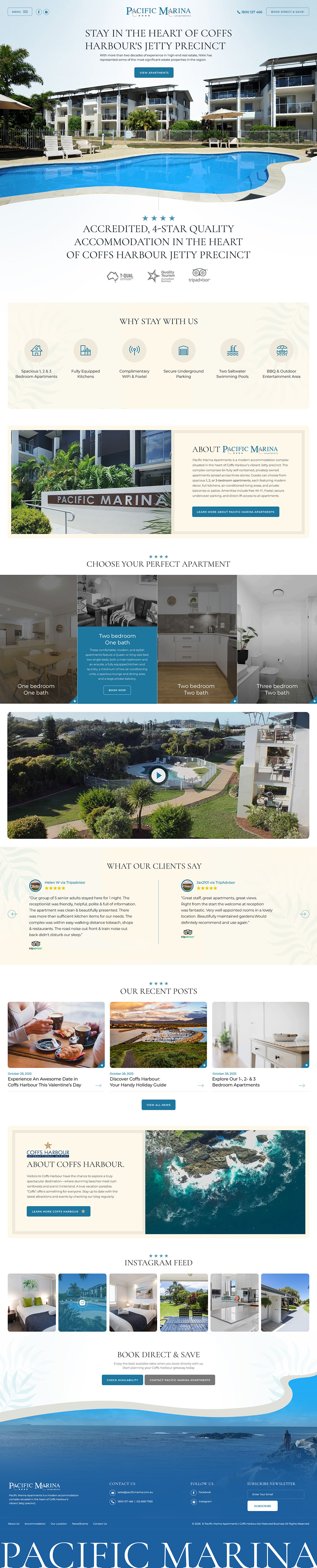 Web-Design von creative.bugs für Pacific Marina Apartments | Design #37360317