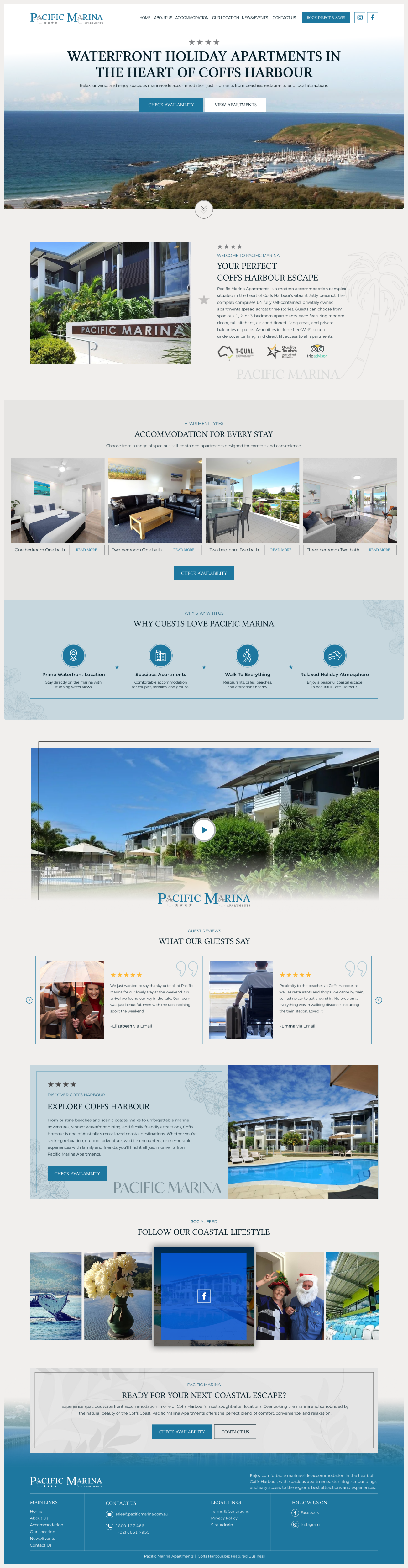 Web-Design von creative.bugs für Pacific Marina Apartments | Design #37361792