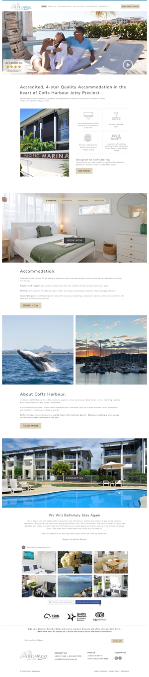 Web-Design von Dream Logo Design für Pacific Marina Apartments | Design: #37344415