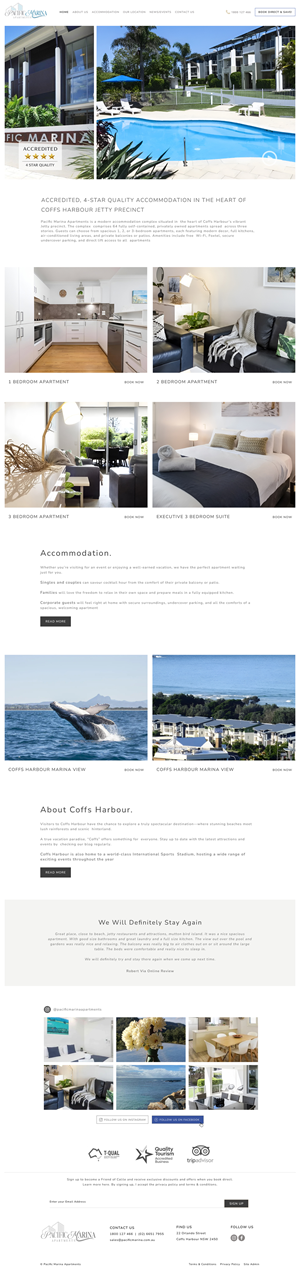 Web-Design von Dream Logo Design für Pacific Marina Apartments | Design: #37350980