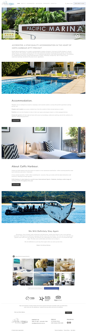 Web-Design von Dream Logo Design für Pacific Marina Apartments | Design: #37350982