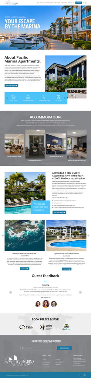 Web-Design von Dream Logo Design für Pacific Marina Apartments | Design: #37350983