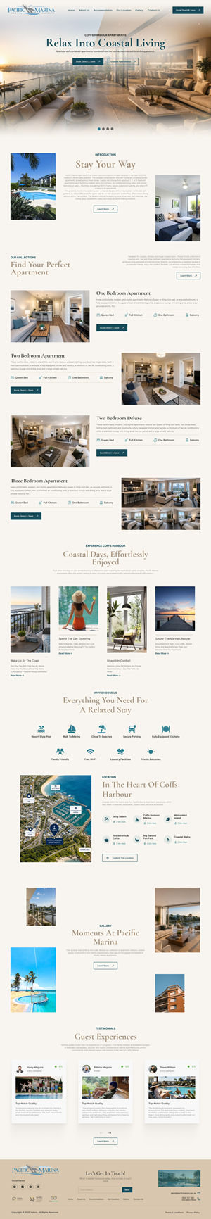 Web-Design von Dream Logo Design für Pacific Marina Apartments | Design: #37357952