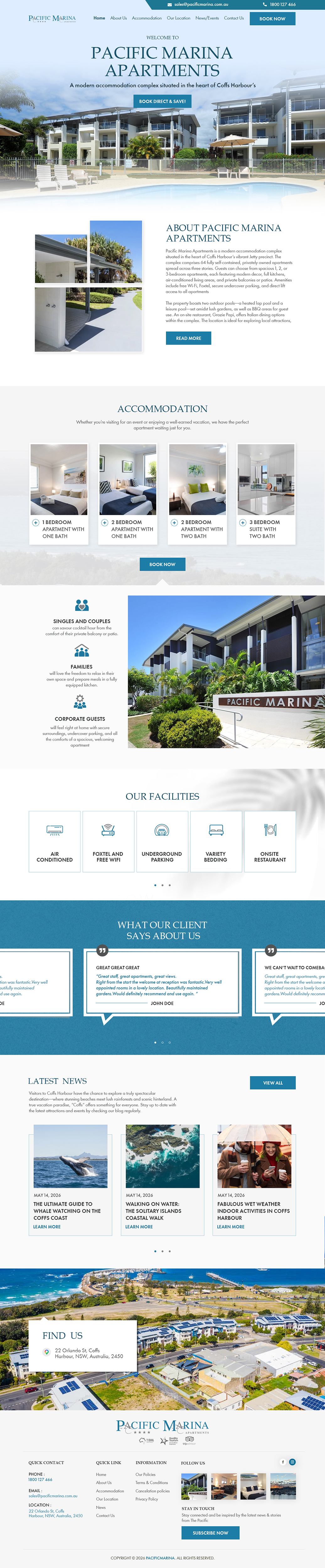 Web-Design von sai.designer87 für Pacific Marina Apartments | Design #37348882