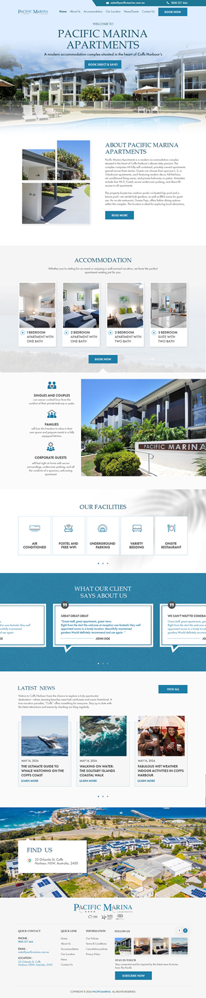 Web-Design von sai.designer87 für Pacific Marina Apartments | Design: #37348882