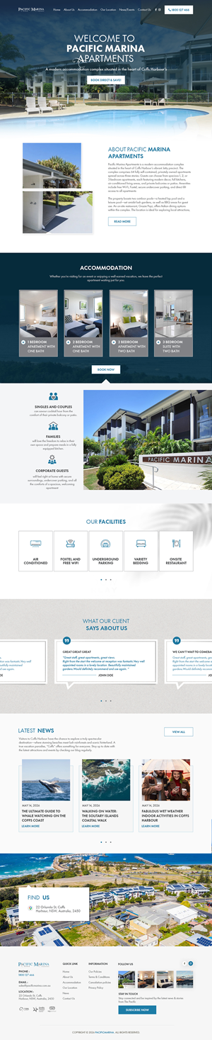 Web-Design von sai.designer87 für Pacific Marina Apartments | Design: #37348884