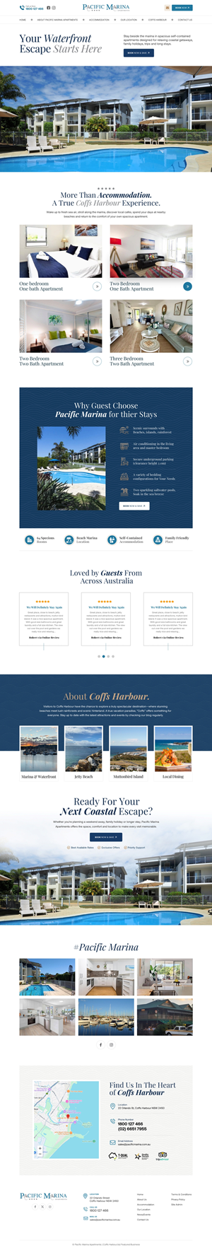 Web-Design von Reimagine für Pacific Marina Apartments | Design: #37349395