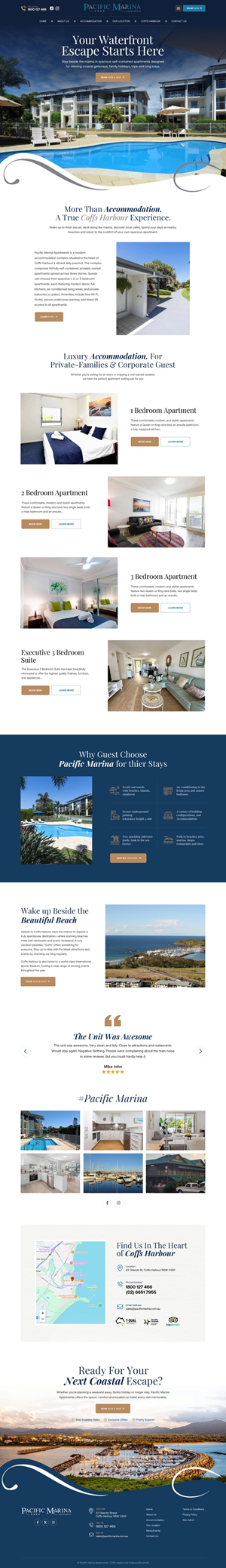Web-Design von Reimagine für Pacific Marina Apartments | Design: #37349396